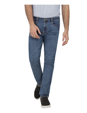 Jeans Slim Lee Lavado Sand Blast Para Hombre