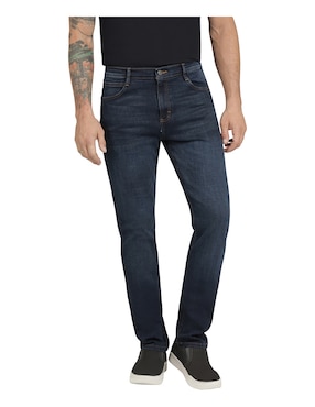 Jeans Slim Lee Lavado Stone Wash Para Hombre