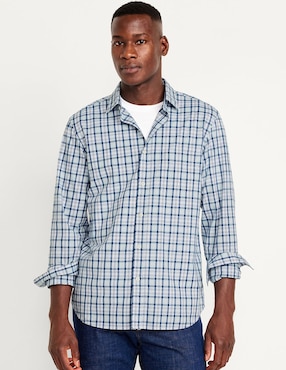 Camisa Casual Old Navy De Algodón Manga Larga Para Hombre