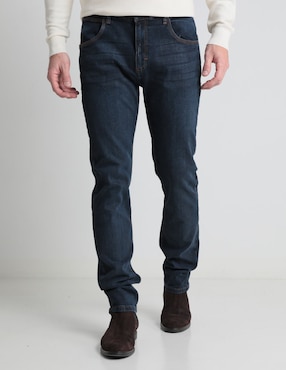 Jeans Slim Lee Lavado Obscuro Para Hombre