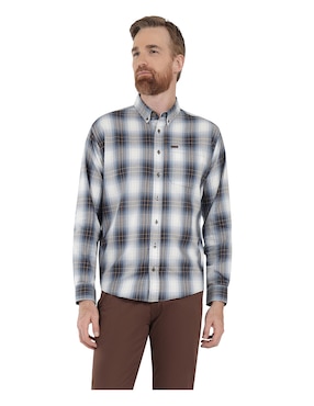 Camisa Casual Lee De Algodón Manga Larga Para Hombre