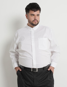 Camisa Business Casual Yale Plus Manga Larga Para Hombre