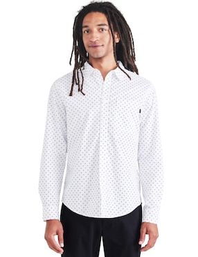 Camisa Casual Dockers De Algodón Manga Larga Para Hombre