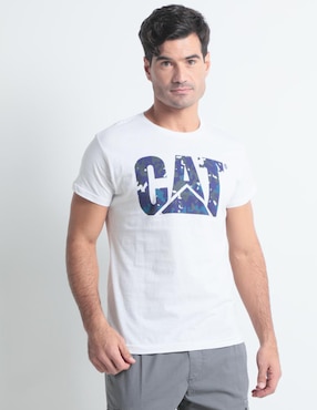 Playera Caterpillar Cuello Redondo Para Hombre