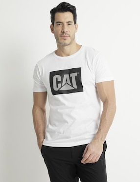 Playera Caterpillar Cuello Redondo Para Hombre