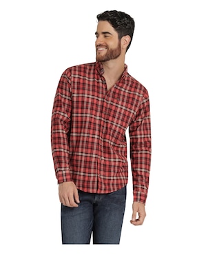 Camisa Casual Lee De Algodón Manga Larga Para Hombre