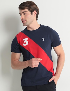 Playera Us Polo Cuello Redondo Para Hombre