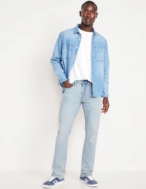 Jeans slim Old Navy lavado claro para hombre