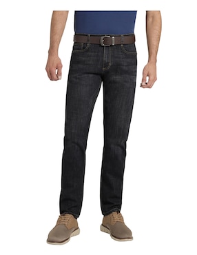 Jeans Slim Lee Lavado Sand Blast Para Hombre