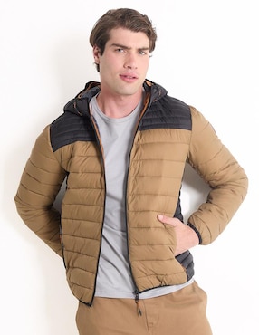 Chamarra Acolchada Point Zero Impermeable Capitonada Para Hombre