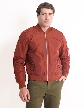 Chamarra Bomber Point Zero Con Bolsillos Para Hombre