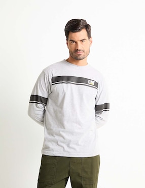 Playera Caterpillar Cuello Redondo Para Hombre