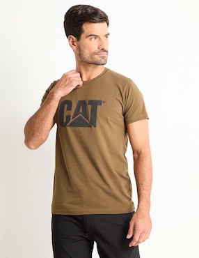 Playera Caterpillar Cuello Redondo Para Hombre