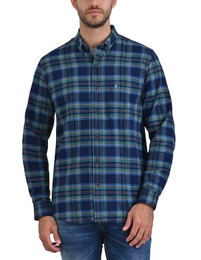 Camisa Casual Yale De Algodón Manga Larga Para Hombre