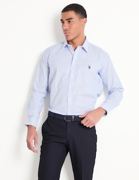 Camisa Casual Us Polo De Algodón Manga Larga Para Hombre