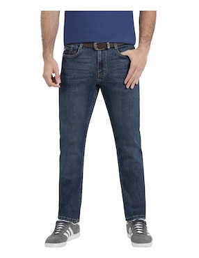 Jeans Slim Lee Lavado Sand Blast Para Hombre