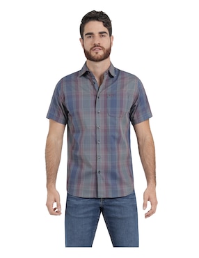 Camisa Casual Lee Manga Corta Para Hombre