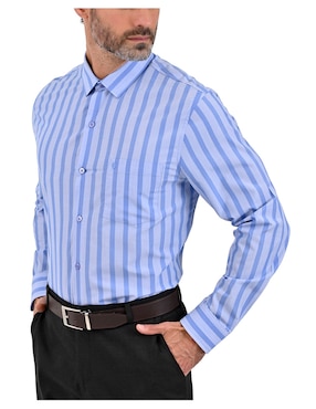 Camisa casual Yale de algodón manga larga para hombre