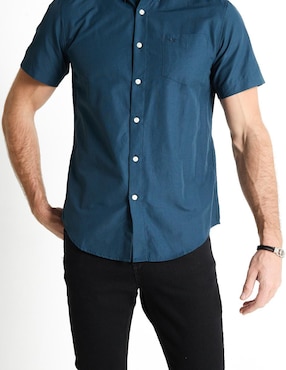 Camisa casual Dockers de algodón manga corta para hombre
