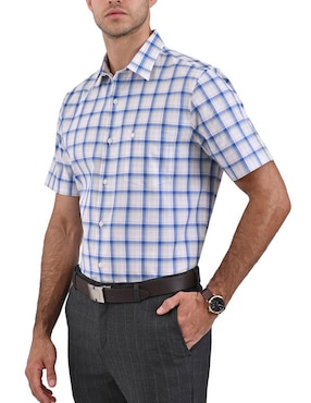 Camisa casual Yale de algodón manga corta para hombre