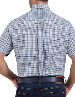 Camisa casual Yale de algodón manga corta para hombre