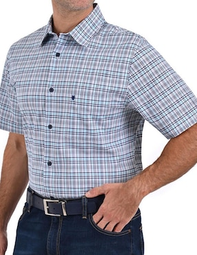 Camisa casual Yale de algodón manga corta para hombre