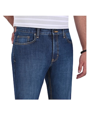 Jeans straight Yale deslavado para hombre