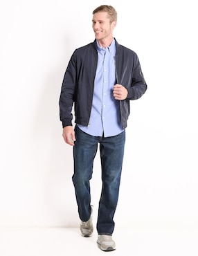 Camisa business casual Dockers de algodón manga larga para hombre