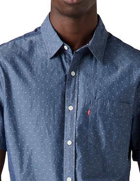 Camisa casual Levi's de algodón manga corta para hombre