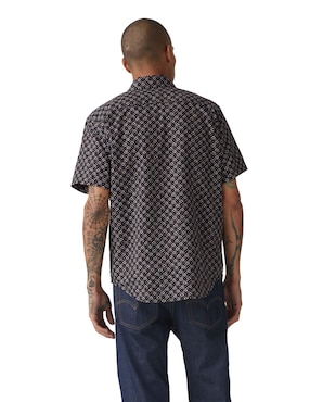 Camisa casual de algodón manga corta para hombre
