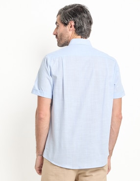 Camisa casual Yale de algodón manga corta para hombre