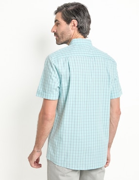 Camisa casual Yale de algodón manga corta para hombre