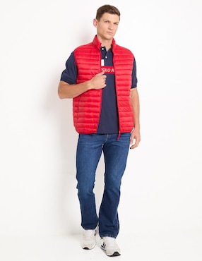 Jeans bota Lee lavado whisker para hombre