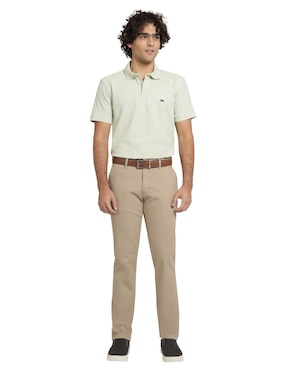 Pantalón chino recto Lee de gabardina para hombre