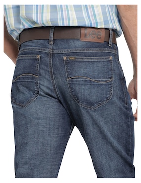 Jeans straight Lee lavado whisker para hombre