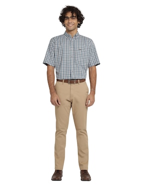 Pantalón chino recto Lee de gabardina para hombre