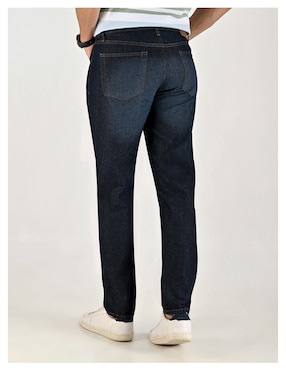 Jeans straight Yale 0107296504 lavado stone wash para hombre