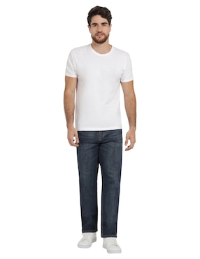 Jeans relaxed straight Lee 112378367 lavado sand blast para hombre