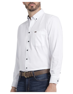 Camisa casual Lee manga larga para hombre
