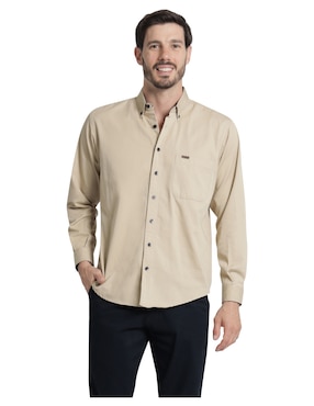 Camisa casual Lee manga larga para hombre
