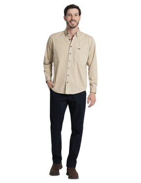Camisa casual Lee manga larga para hombre