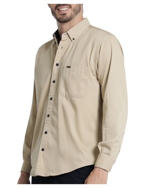 Camisa casual Lee manga larga para hombre