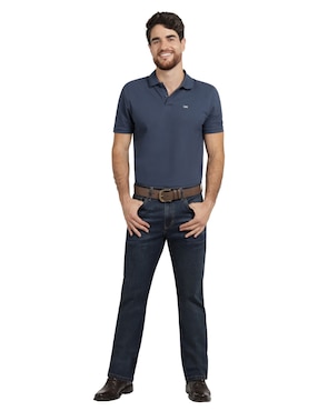 Jeans bota Lee 112378343 lavado obscuro para hombre