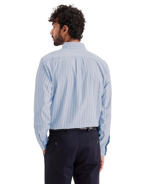 Camisa bussines casual Dockers de algodón manga larga para hombre