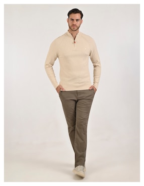 Suéter Yale cuello alto para hombre