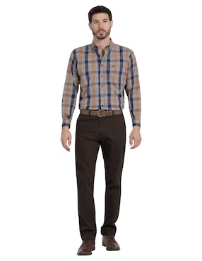 Pantalón chino recto Lee de gabardina para hombre