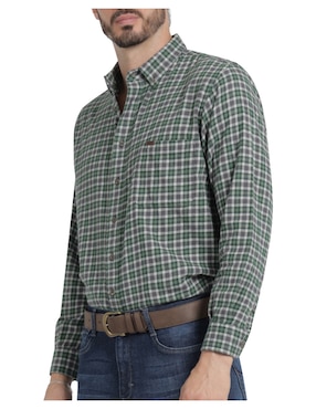 Camisa casual Lee manga larga para hombre