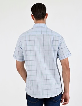 Camisa casual Yale de algodón manga corta para hombre