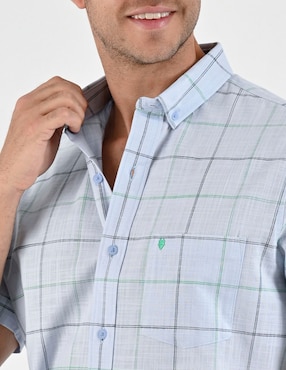 Camisa casual Yale de algodón manga corta para hombre