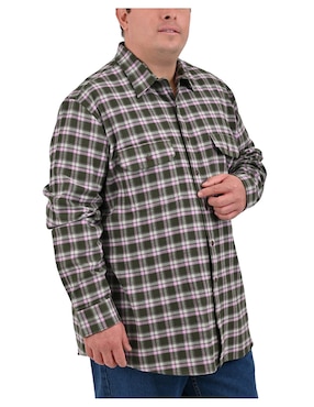 Camisa casual Yale Plus manga larga para hombre